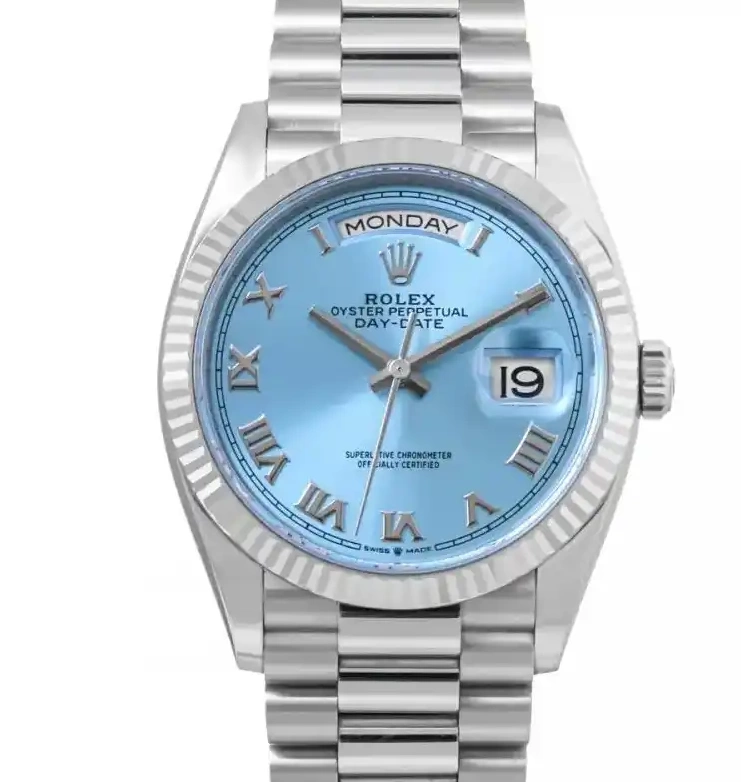 PrestigiousJewelrys 128236 Day-Date Rolex Platinum 0607
